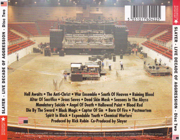 SLAYER, Decade Of Aggression Live (American Recordings; 50-51011-6042-2-5, Europe 2006, Fatbox Double Case, Booklet) CD VG+/VG - Image 2
