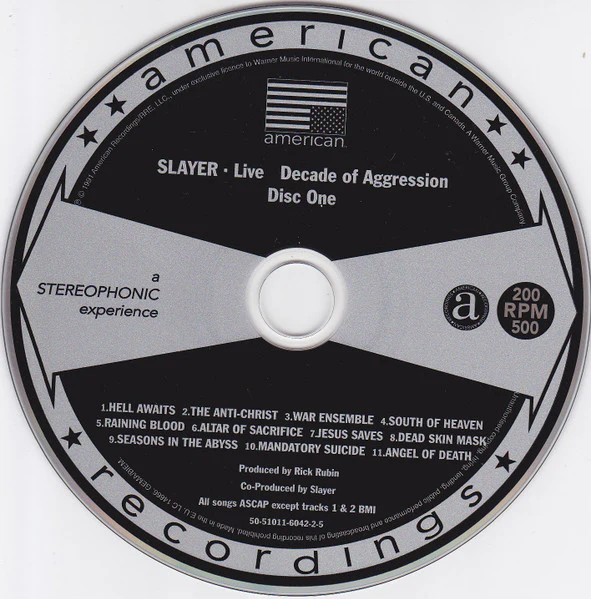 SLAYER, Decade Of Aggression Live (American Recordings; 50-51011-6042-2-5, Europe 2006, Fatbox Double Case, Booklet) CD VG+/VG - Image 3