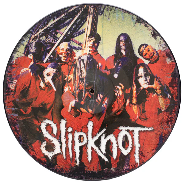 SLIPKNOT, Slipknot (Roadrunner Records ; RR 8655-6, US 2000 Reissue, Clear Plastic Sleeve, Limited to 5000 Copies. Numbered.) LP G+/VG