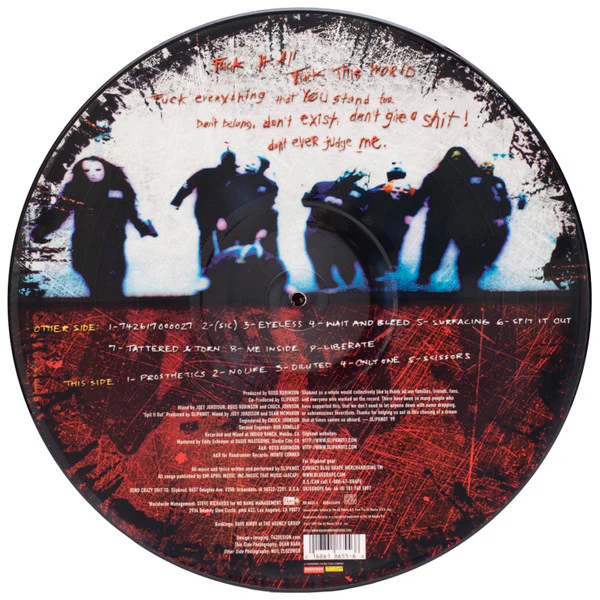 SLIPKNOT, Slipknot (Roadrunner Records ; RR 8655-6, US 2000 Reissue, Clear Plastic Sleeve, Limited to 5000 Copies. Numbered.) LP G+/VG - Image 2