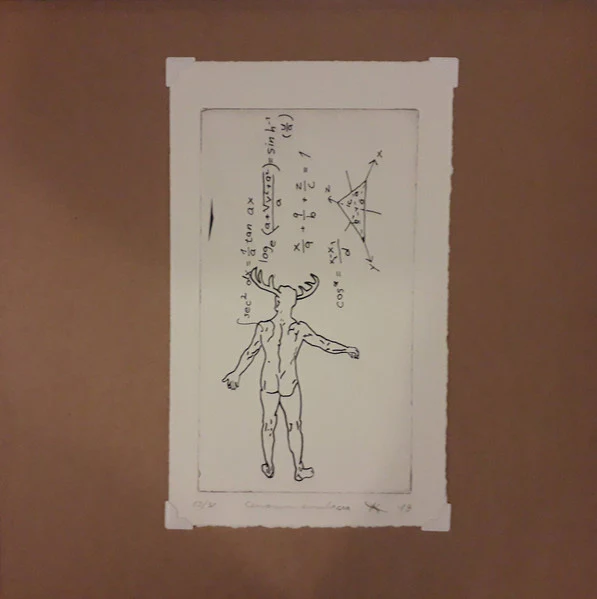 SMALL CRUEL PARTY, Cervorum Simulacra (Not On Label; GBL001, France 2019, Hand Made Sleeve, Lathe Cut, Single Sided, Mini-Album, Etched, Limited Edition) 12" VG+/VG+