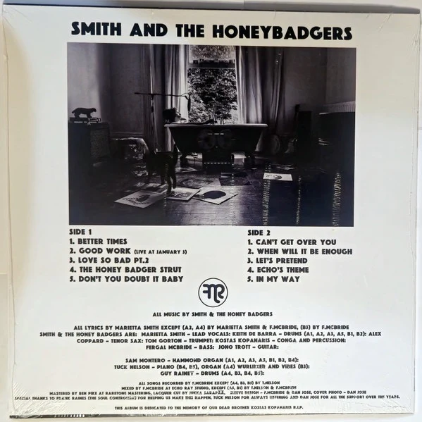 SMITH AND THE HONEY BADGERS, Killing Time (Fnr; FNR-256, US 2025) LP VG+/VG+ - Image 2