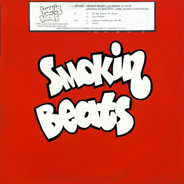 SMOKIN BEATS, Lessons In Disco II - (The Lesson Continues) (Smokin Beats; SMB 012, UK 1996, Stickered Company Sleeve) 12" VG/VG