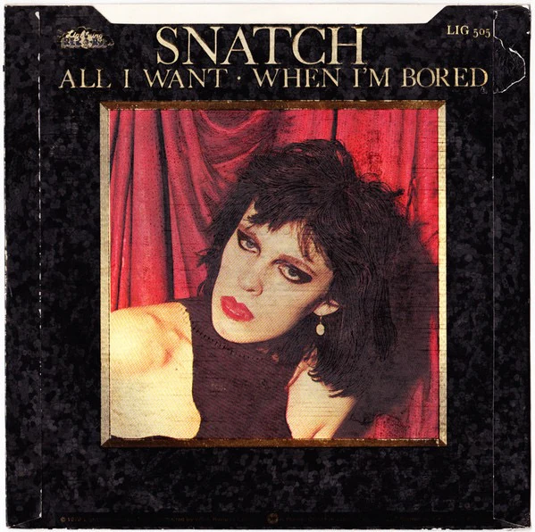 SNATCH, All I Want (Lightning Records; LIG 505, UK 1978, Picture Sleeve With Metallic Print) 7" VG/VG+ - Image 2