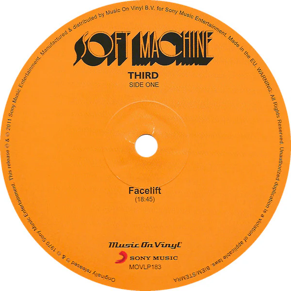 SOFT MACHINE, Third (Sony Music; MOVLP183, Europe 2016, Gatefold, Limited Numbered Edition Transparent vinyl) 2xLP EX/EX - Image 3