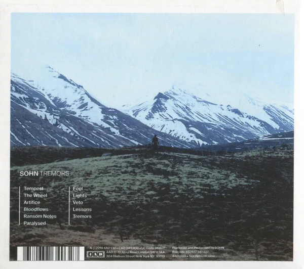 SOHN, Tremors (4AD; CAD3403, UK 2014, Gatefold, Inner) LP VG+/VG+ - Image 2