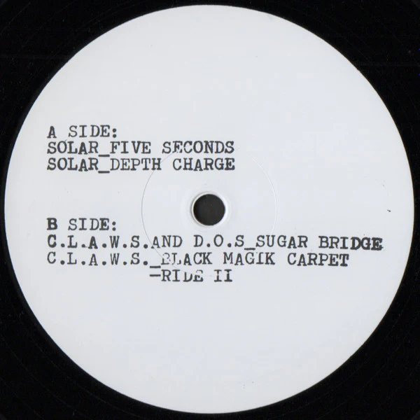 SOLAR / C.L.A.W.S. / D.O.S., Various Squirrels Vol. 1 (Squirrels On Film; SOF01, Netherlands 2018 Reissue, Plain Sleeve) 12" EP /VG+ - Image 2