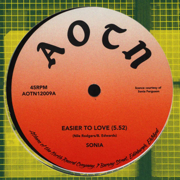 SONIA, Easier To Love (Athens Of The North; AOTN12009, UK 2019, Company Sleeve, Unofficial) 12" EX/VG+