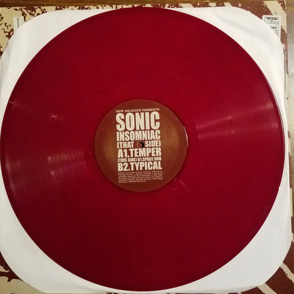 SONIC INSOMNIAC, Temper (New Religion; Reg079, UK 2003, Picture Sleeve) 12" VG/VG - Image 3