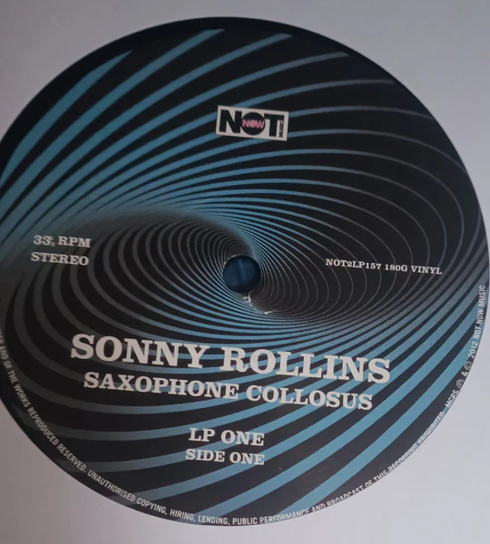 SONNY ROLLINS, Saxophone Colossus (Not Now Music; NOT2LP157, UK 2010, Gatefold, 180 Gram Vinyl, also includes Tenor Madness album) 2xLP VG+/VG+ - Image 3