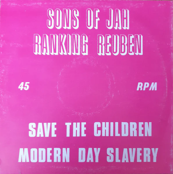 SONS OF JAH / RANKING REUBEN, Psalm 72 / Save The Children / Modern Day Slavery (Natty Congo; NC 001, UK 1978, Company Sleeve) 12" VG/VG - Image 2