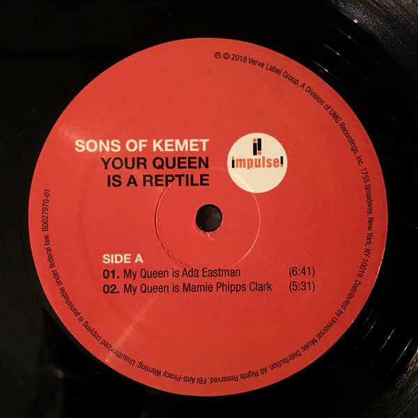 SONS OF KEMET, Your Queen Is A Reptile (Impulse!; B0027970-01, US 2018, Gatefold) 2xLP VG+/VG - Image 3