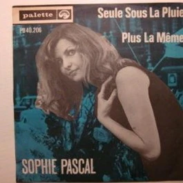 SOPHIE PASCAL, Seule Sous La Pluie / Plus La Meme (Palette; PB 40.206, Belgium 1964, Fold Over Sleeve) 7" VG+/VG+