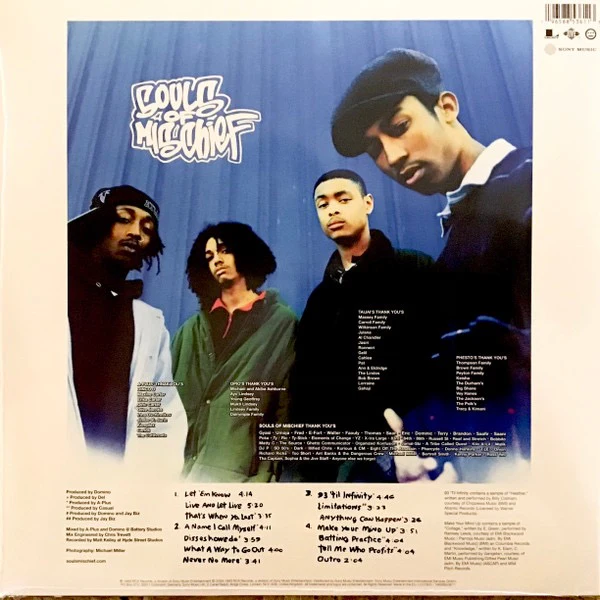 SOULS OF MISCHIEF, 93 'Til Infinity (Legacy; 19658853611, Europe 2024 Reissue, Orange Vinyl) 2xLP NEW/NEW - Image 2