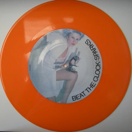 SPARKS, Beat The Clock (Virgin; VS27012, UK 1979, Die Cut Sleeve, Opaque Orange Vinyl) 12" VG/VG+