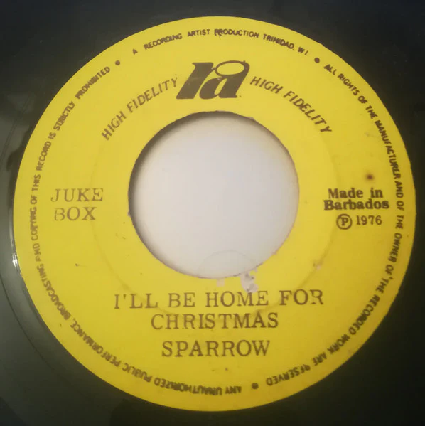 SPARROW, I'll Be Home For Christmas / No Place Like Home (Ra; , Barbados ), SALE - Up to 50% Off the Original Price  7" /VG