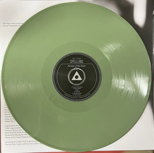 SPELLLING, Portrait Of My Heart (Sacred Bones Records; SBR-347, US 2025, Inner, Olive Green Vinyl) LP EX/VG+ - Image 3