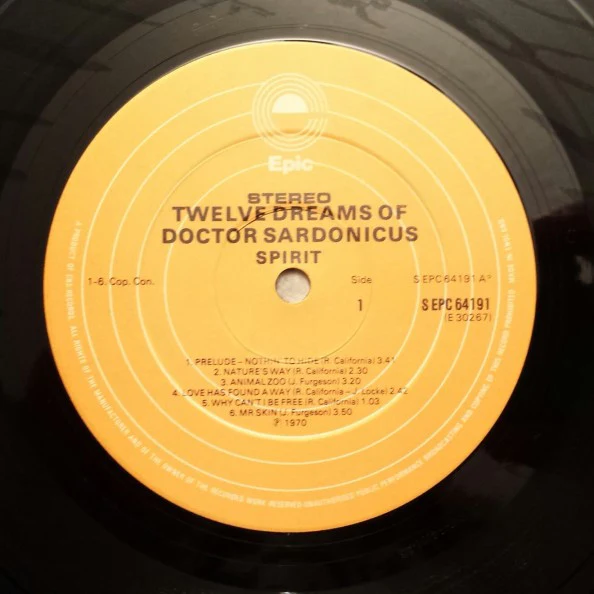 SPIRIT, Twelve Dreams Of Dr. Sardonicus (Epic; S EPC 64191, UK 1970s Reissue, Gatefold) LP VG/VG - Image 3