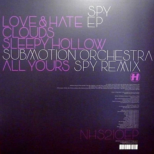 S.P.Y. , Love & Hate EP (Hospital ; NHS210EP, UK 2012), SALE - Up to 50% Off the Original Price 2x12" VG+/VG+ - Image 2
