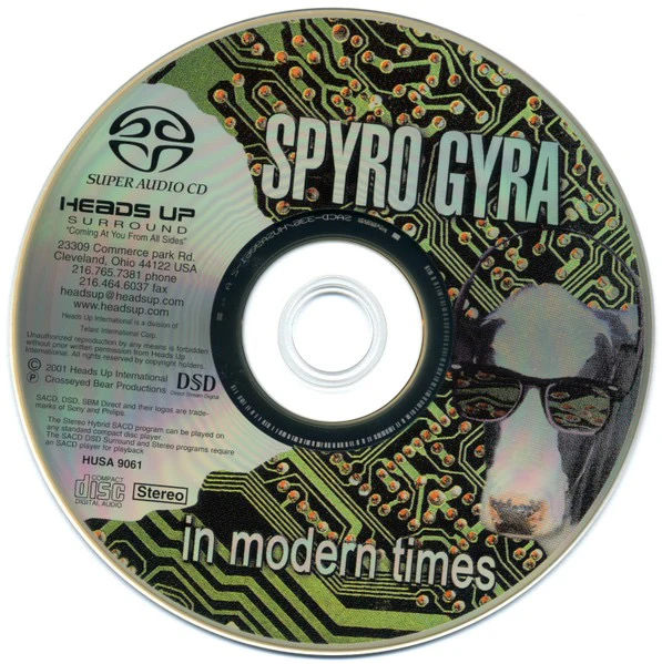 SPYRO GYRA, In Modern Times (Heads Up International; HUSA 9061, US 2001, Hybrid, Multichannel) SACD M/M - Image 3
