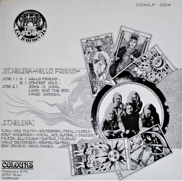 ST. HELENA, Hello Friend (Colours; COMLP 004, Norway 1991, Booklet), SALE - Up to 50% Off the Original Price  12" EP VG+/EX - Image 2