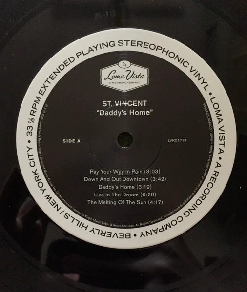 ST. VINCENT, Daddy's Home (Loma Vista; LVR01774, Europe 2021, Gatefold, Inner, No Insert, Grey/Black Swirl Vinyl), SALE - Up to 50% Off the Original Price LP VG+/VG+ - Image 3