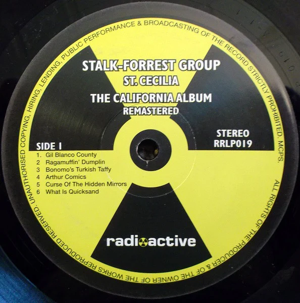 STALK-FORREST GROUP, St. Cecilia: The California Album (Radioactive; RRLP 019, UK 2004 Reissue, Unofficial Release, Numbered Limited Edition of 1,000) LP VG/VG - Image 3