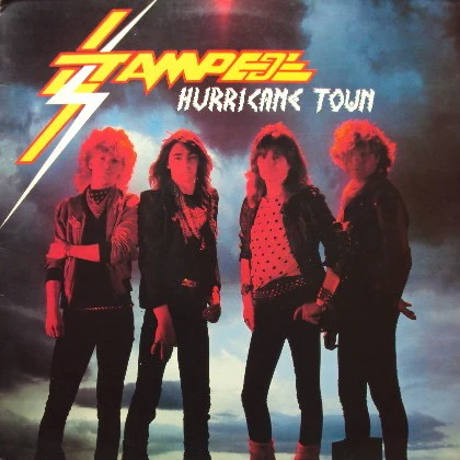 STAMPEDE, Hurricane Town (Polydor; POLS 1083, UK 1983, Promo, NO Merch Insert) LP VG/VG+