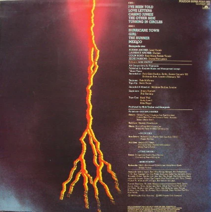 STAMPEDE, Hurricane Town (Polydor; POLS 1083, UK 1983, Promo, NO Merch Insert) LP VG/VG+ - Image 2