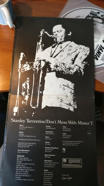 STANLEY TURRENTINE, Don't Mess With Mister T. (CTI Records; CTL 19, UK 1973, Laminated Gatefold Sleeve) LP VG/VG - Image 3