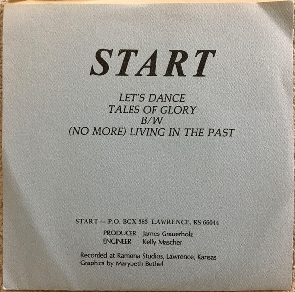 START, Tales Of Glory E.P. (L-Ert Records ; none, US 1981, Fold Over Sleeve, Insert, Insert Taped To Plain Inner Sleeve) 7" EP VG+/VG+ - Image 2