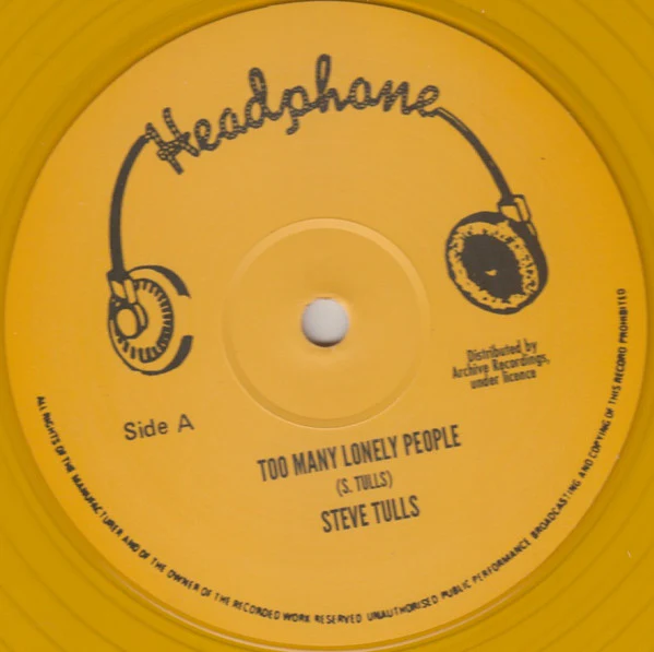STEVE TULLS / BOOM BACK, Too Many Lonely People / Road Block (Headphone; , UK & Europe 2017 Reissue) 12" /EX - Image 2