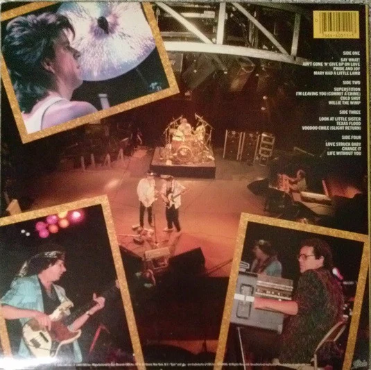 STEVIE RAY VAUGHAN AND DOUBLE TROUBLE, Live Alive (Epic; E2 40511, US 1986, Gatefold, Carrollton Pressing) 2xLP VG/VG - Image 2