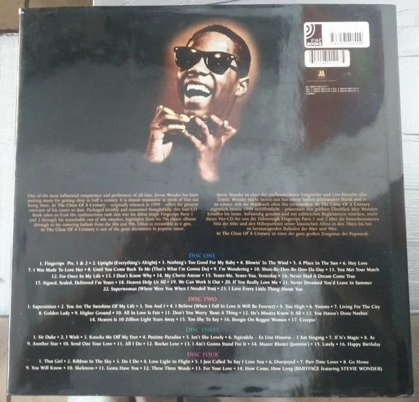 STEVIE WONDER, At The Close Of A Century (Motown; 06024 9841227 5, Germany 2006 Reissue, Book Sleeve) 4xCD VG/VG+ - Image 2