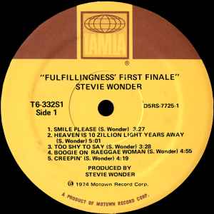 STEVIE WONDER, Fulfillingness' First Finale (Tamla; T6-332S1, US 1974, Gatefold) LP VG/VG - Image 3