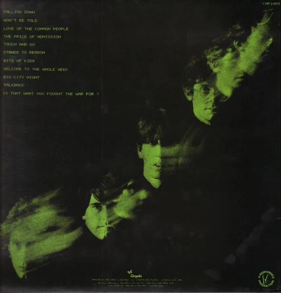 STIFF LITTLE FINGERS, Now Then... (Chrysalis; CHR1400, UK 1982, Inner, Poster) LP VG/VG+ - Image 2