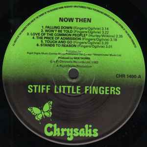 STIFF LITTLE FINGERS, Now Then... (Chrysalis; CHR1400, UK 1982, Inner, Poster) LP VG/VG+ - Image 3