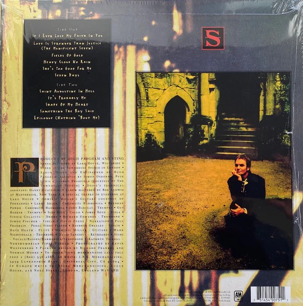 STING, Ten Summoner's Tales (A&M Records; 0731454007511, Europe 2016 Reissue, Insert) LP EX/EX - Image 2