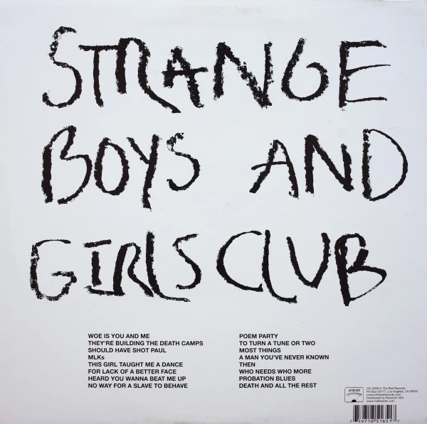 STRANGE BOYS, And Girls Club (In The Red Recordings ; ITR 165, US 2009, Inner) LP VG+/VG+ - Image 2