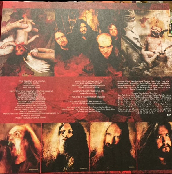 STRAPPING YOUNG LAD, SYL (Listenable Records; POSH566, France 2021, Insert, Transparent Yellow Vinyl) LP VG+/VG+ - Image 2