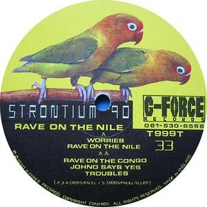 STRONTIUM 90, Rave On The Nile (G-Force Records; T999T, UK 1990) 12" /G+