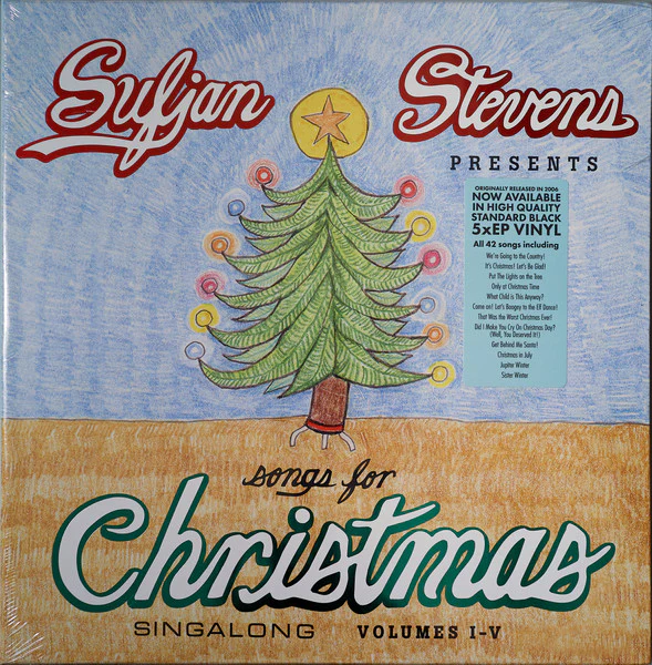 SUFJAN STEVENS, Songs For Christmas (Asthmatic Kitty Records; AKR028, USA & Europe 2018 Reissue, Box Set) 5x12" VG+/VG+