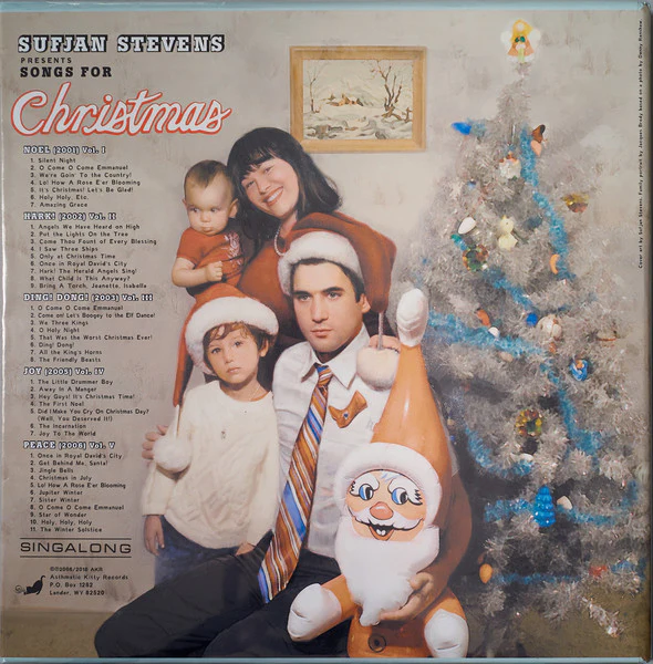 SUFJAN STEVENS, Songs For Christmas (Asthmatic Kitty Records; AKR028, USA & Europe 2018 Reissue, Box Set) 5x12" VG+/VG+ - Image 2