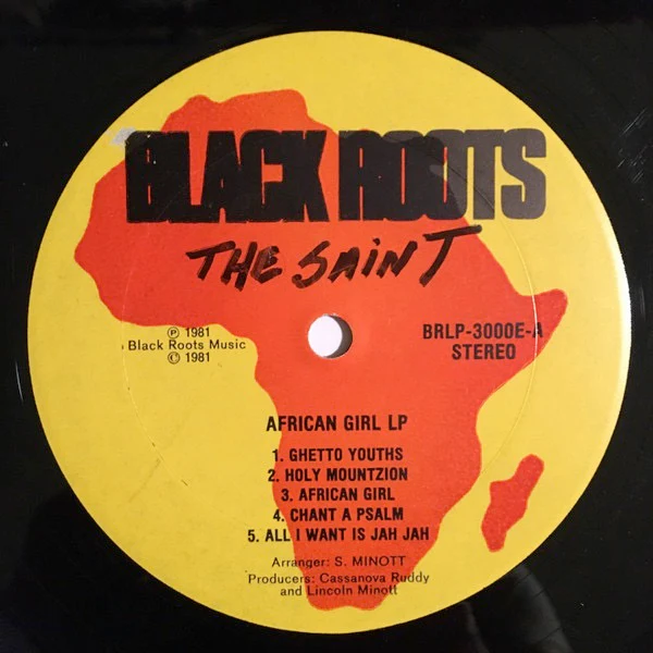 SUGAR MINOTT, African Girl (Black Roots; BR LP 3000, US 1981) LP F/G+ - Image 3