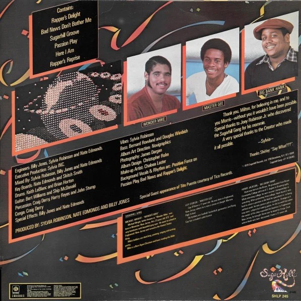 SUGARHILL GANG, Sugarhill Gang (Sugar Hill Records; SHLP 245, UK 1980) LP VG/VG - Image 2