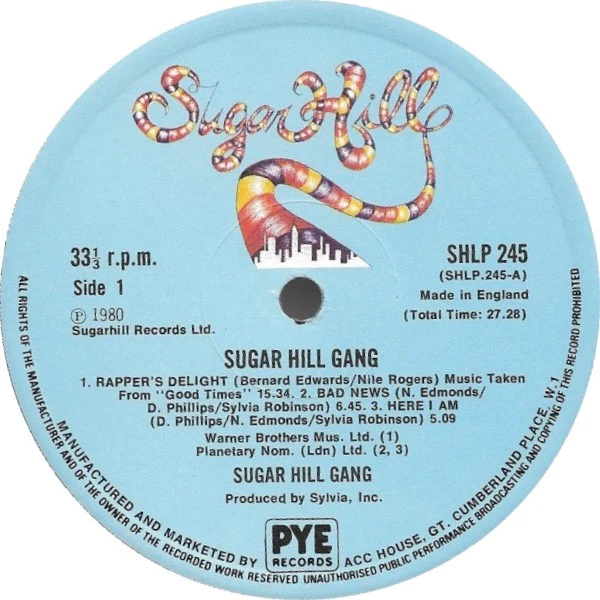 SUGARHILL GANG, Sugarhill Gang (Sugar Hill Records; SHLP 245, UK 1980) LP VG/VG - Image 3