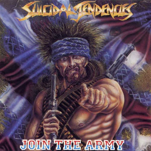 SUICIDAL TENDENCIES, Join The Army (Caroline Records With Grey Virgin Logo; V2424, UK 1987) LP VG+/VG