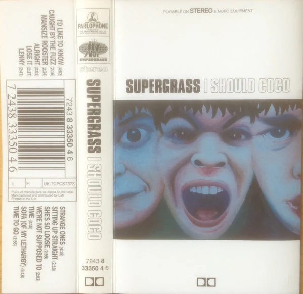 SUPERGRASS, I Should Coco (Parlophone; TCPCS7373, UK 1995) Cassette VG+/VG+ - Image 2