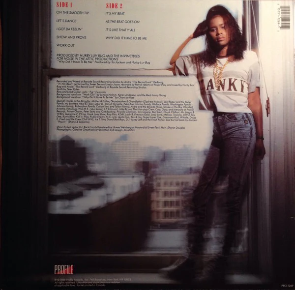 SWEET TEE, It's Tee Time (Profile Records; PRO-1269, US 1988) LP VG+/VG - Image 2