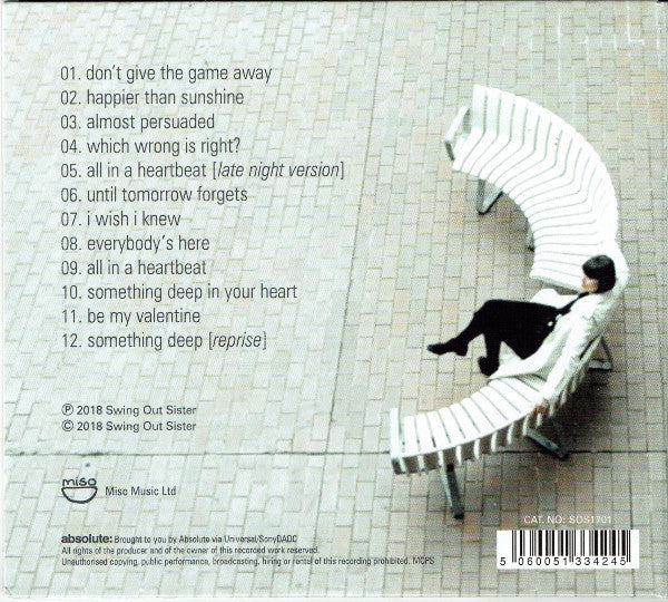 SWING OUT SISTER, Almost Persuaded (Miso Music Ltd.; SOS1701, UK & Europe 2018 Reissue) CD VG+/VG+ - Image 2